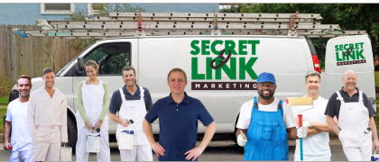 Secret Link Marketing's painting crew